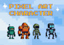 design pixel art characters and sprite sheet animation for your game